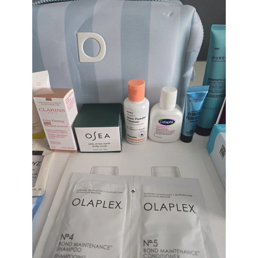 Luxe Hair, Skincare, Makeup 23 piece Bundle with Cosmetic Bag NEW